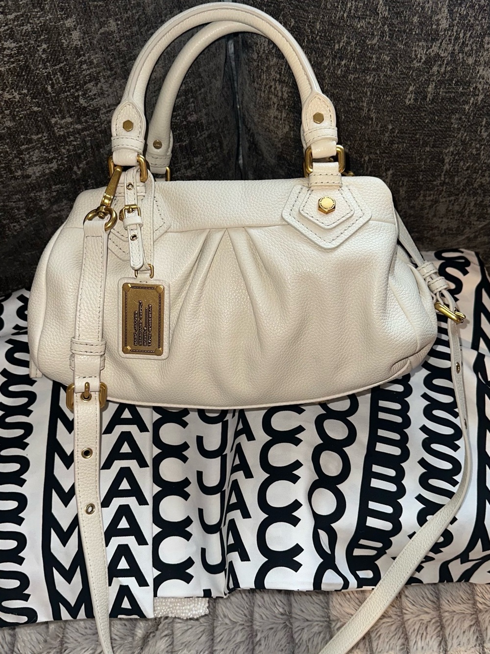 Marc Jacobs - NWOT Francesca Satchel - Ivory pebbled leather Pristine Condition